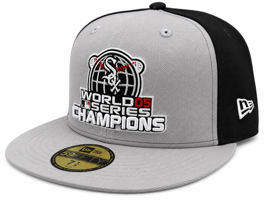 Chicago White Sox 2005 World Series Champions Locker Room Gray/Black 59FIFTY Fitted Hat