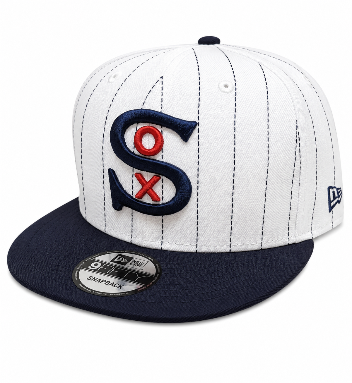 Chicago White Sox New Era 1917 2 Tone White Pinstripe/Navy 9FIFTY Snapback Adjustable Hat