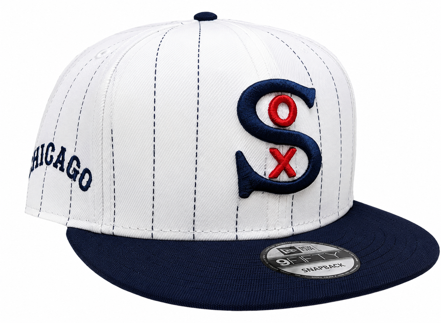 Chicago White Sox New Era 1917 2 Tone White Pinstripe/Navy 9FIFTY Snapback Adjustable Hat