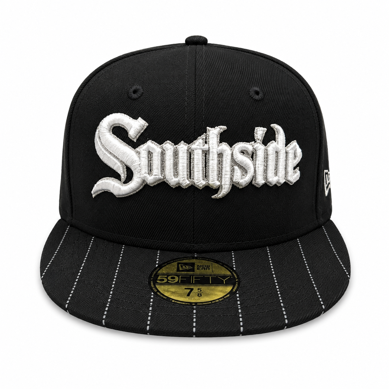 Chicago White Sox New Era Southside Black Stripe 59FIFTY Fitted Hat