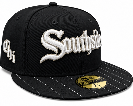 Chicago White Sox New Era Southside Black Stripe 59FIFTY Fitted Hat