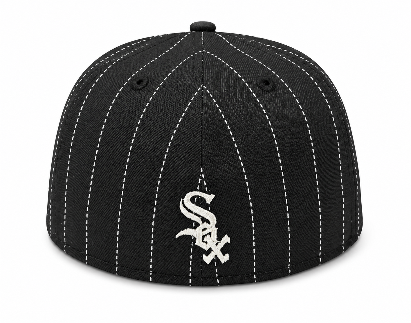 Chicago White Sox 2 Tone Pinstripe Black/Gray Silver Rope 59FIFTY Fitted Hat