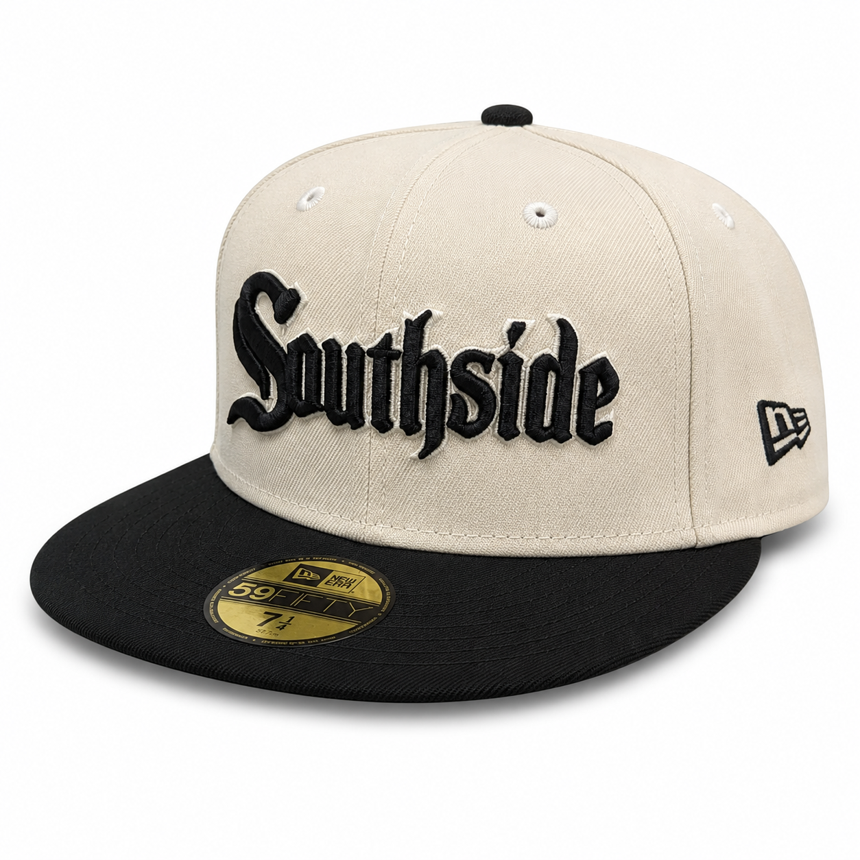 Chicago White Sox New Era Southside 2 Tone Chrome/Black City Connect 59FIFTY Fitted Hat