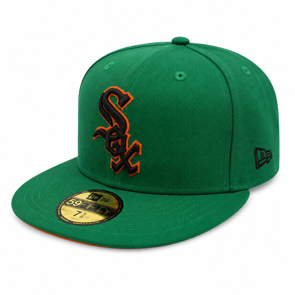 Chicago White Sox New Era Kelly Green/Orange 59FIFTY Lucky Fitted Hat