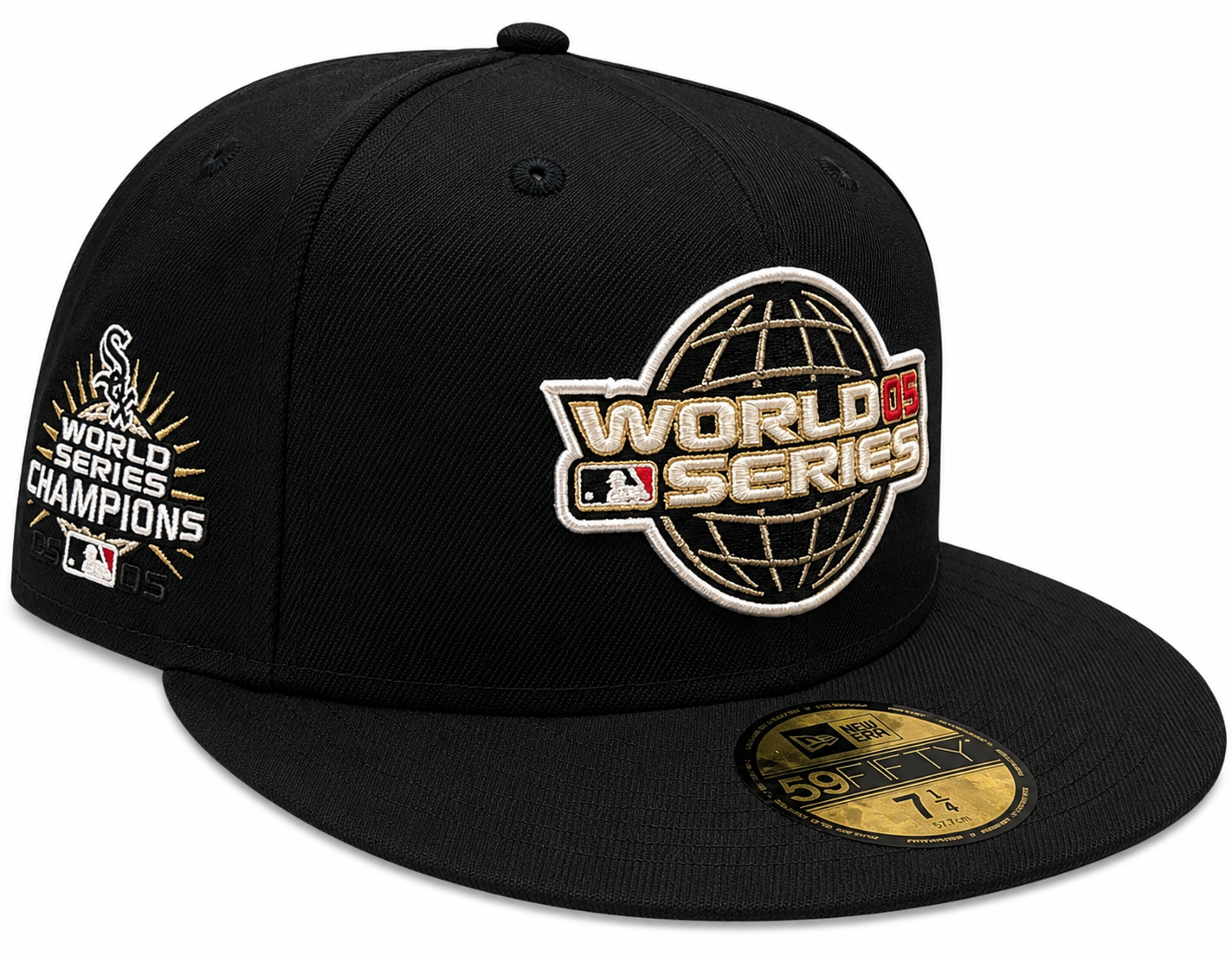 Chicago White Sox New Era 2005 World Series Global Black 59FIFTY Fitted Hat