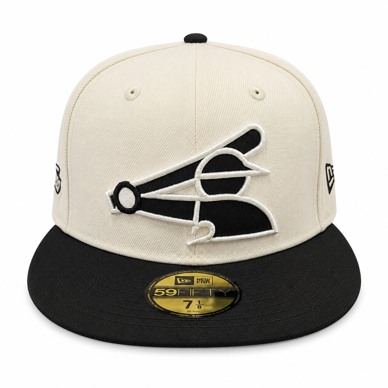 Chicago White Sox 2 Tone Chrome/Black New Era Batterman 59FIFTY Fitted Hat