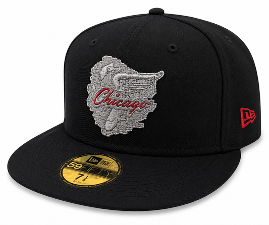 Chicago White Sox New Era Black Go Go 59FIFTY Fitted Hat
