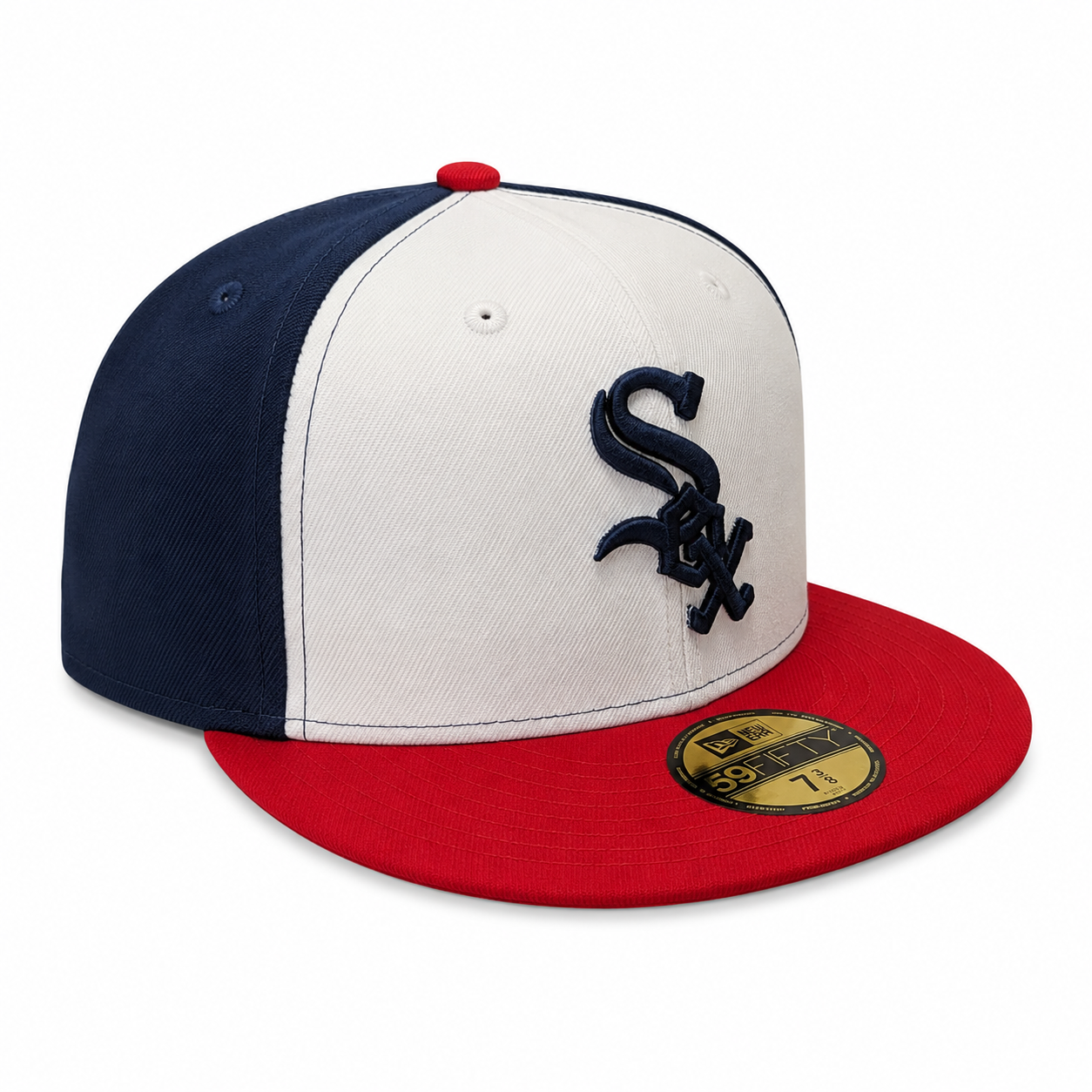 Chicago White Sox Red White Navy New Era 59FIFTY Fitted Hat