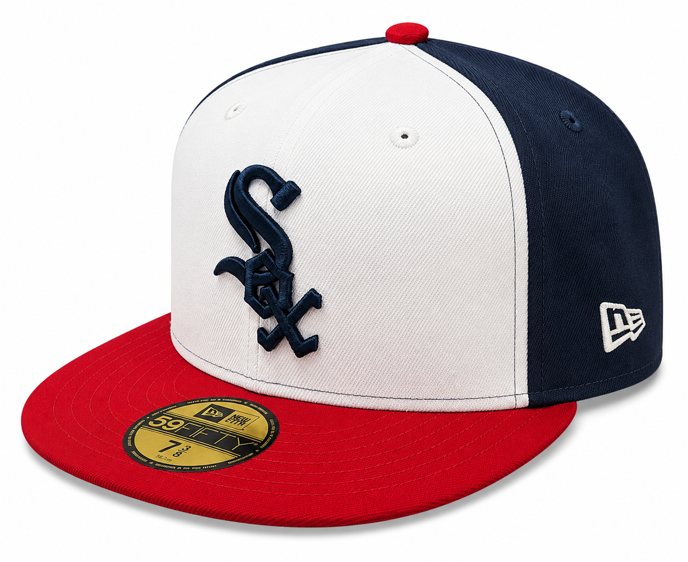 Chicago White Sox Red White Navy New Era 59FIFTY Fitted Hat