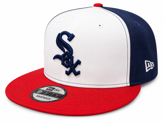 Chicago White Sox New Era Navy Red White Mashup 9FIFTY Snapback Hat