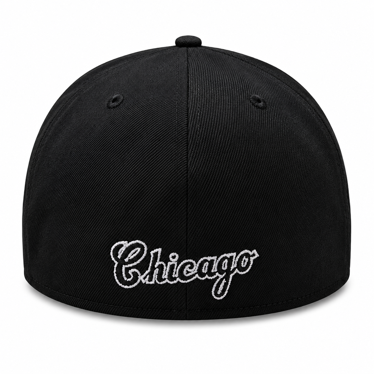 Chicago White Sox New Era Diamond Black 39THIRTY Flex Fit Cap