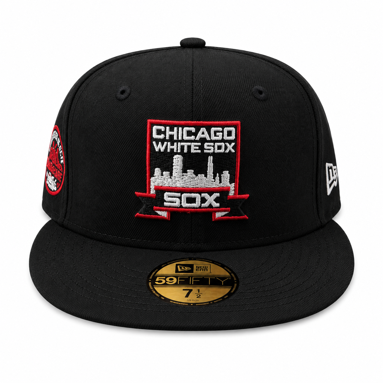 Chicago White Sox New Era Black Skyline Black 59FIFTY Fitted Hat