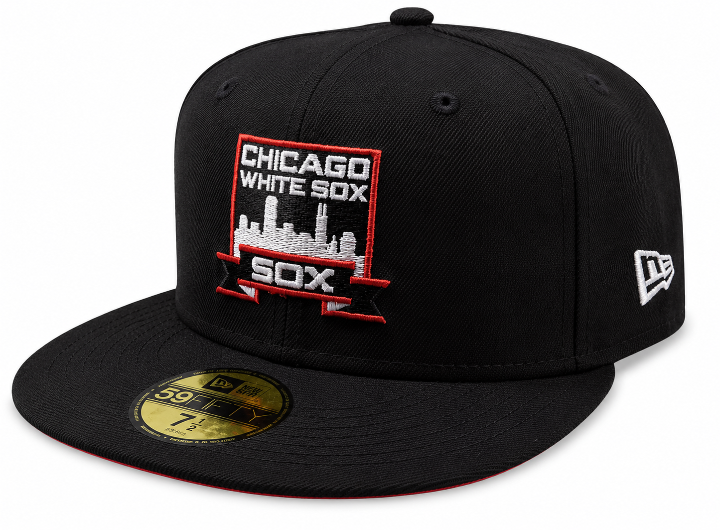 Chicago White Sox New Era Black Skyline Black 59FIFTY Fitted Hat