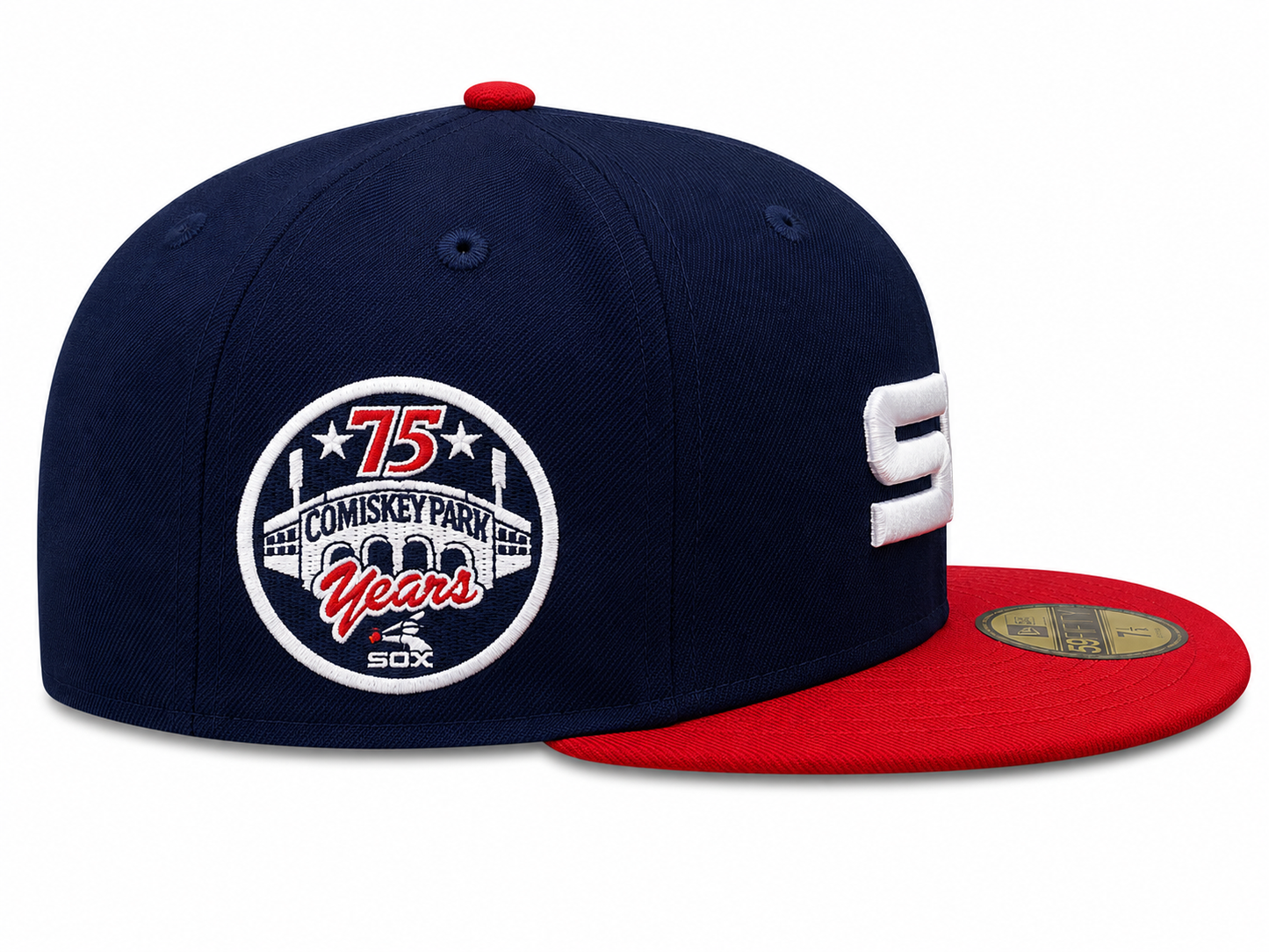 Chicago White Sox 1983 Road 75 Years Navy/Red New Era 59FIFTY Fitted Hat