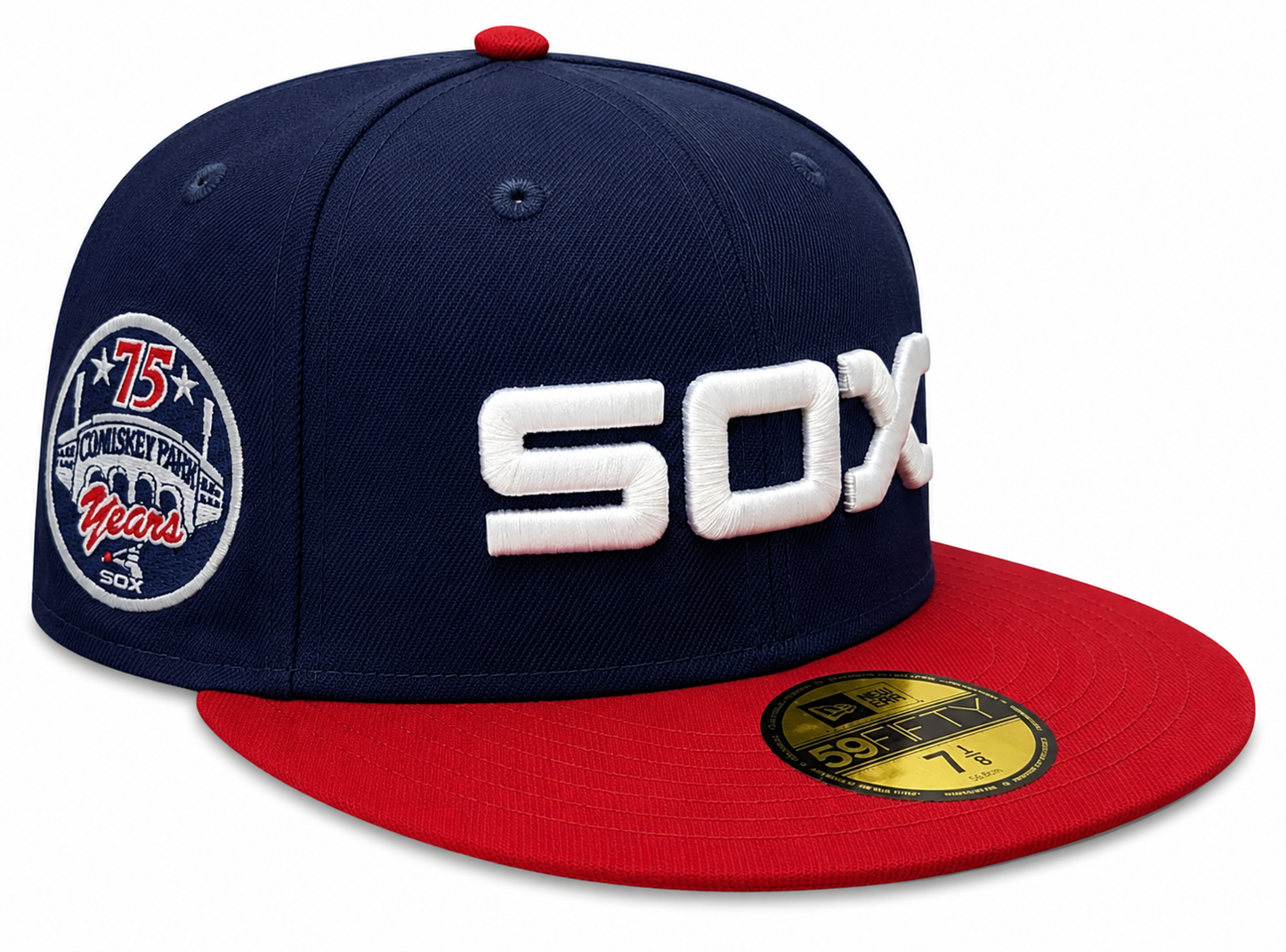 Chicago White Sox 1983 Road 75 Years Navy/Red New Era 59FIFTY Fitted Hat