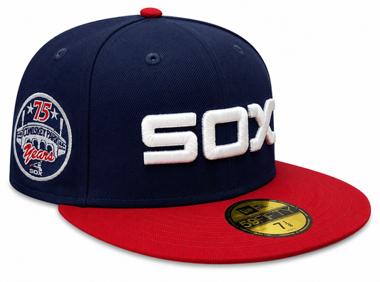 Chicago White Sox 1983 Road 75 Years Navy/Red New Era 59FIFTY Fitted Hat