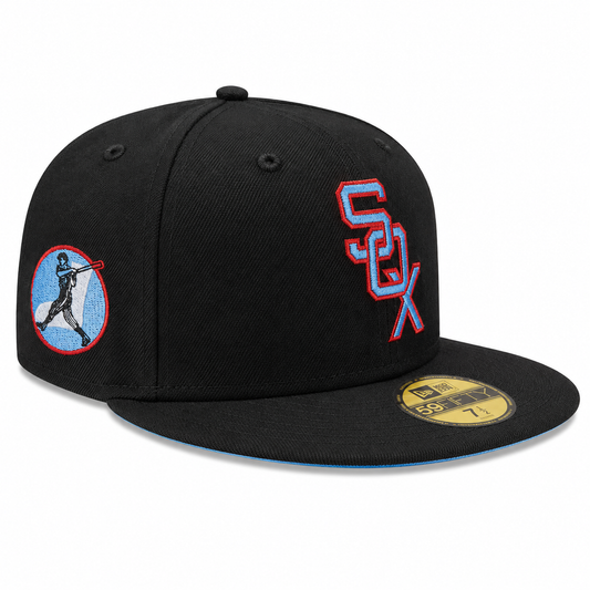 Chicago White Sox New Era 1969 Black/Sky Blue 59FIFTY Fitted Hat