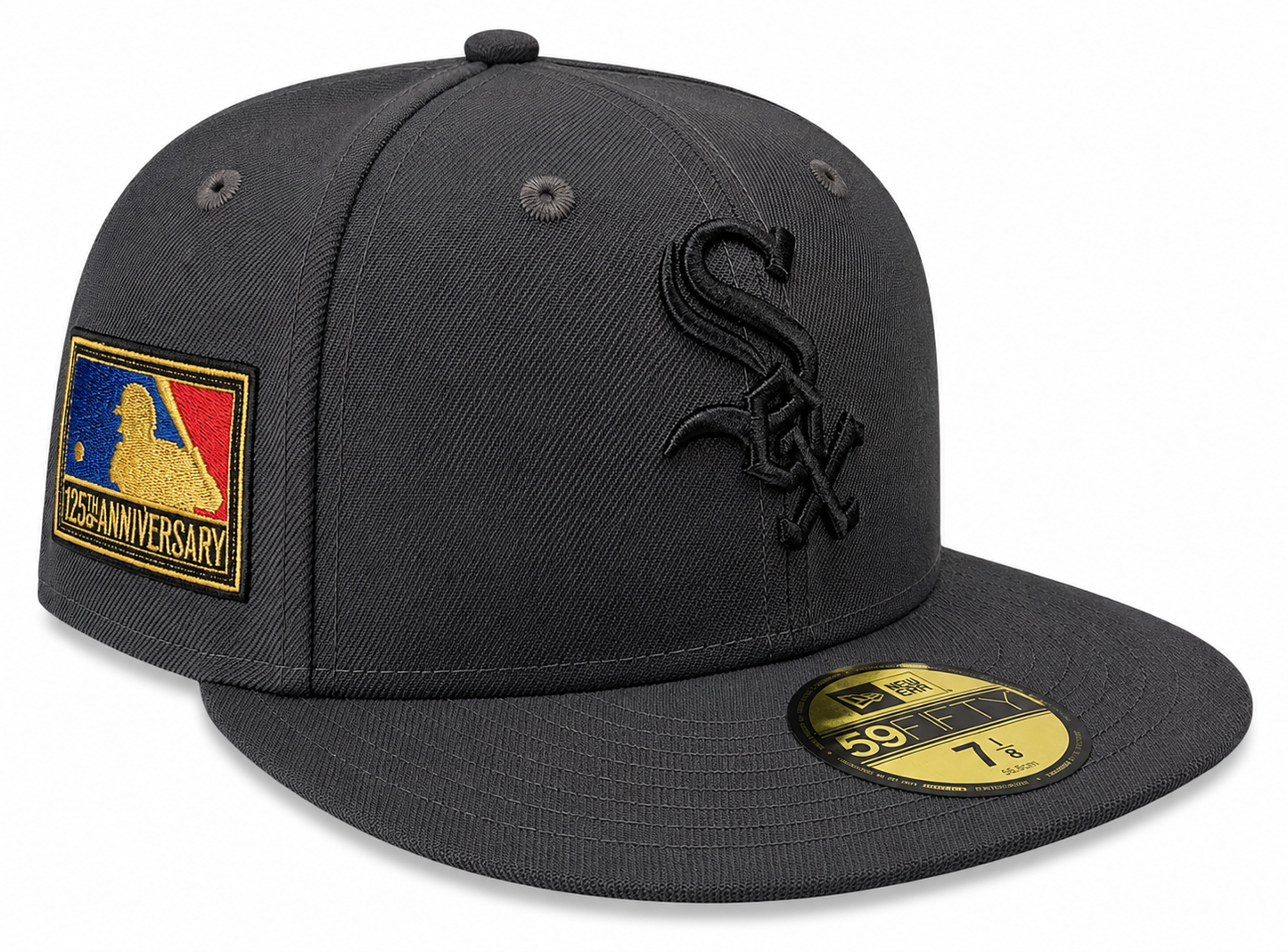 Chicago White Sox New Era Graphite 125th Anniversary 59FIFTY Fitted Hat