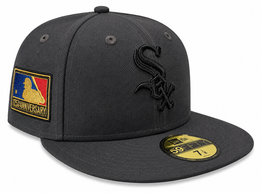 Chicago White Sox New Era Graphite 125th Anniversary 59FIFTY Fitted Hat
