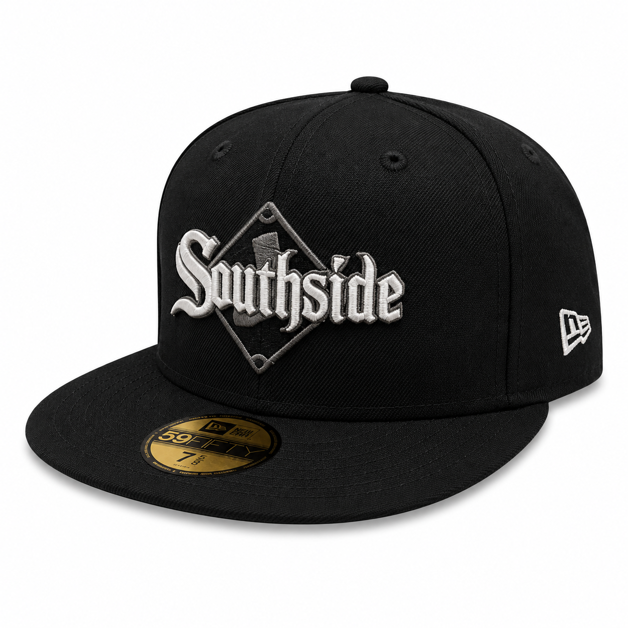 Chicago White Sox New Era Southside Diamond Black 59FIFTY Fitted Hat