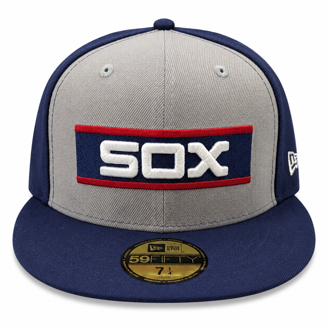 Chicago White Sox New Era 1983 Grey/Navy Bar 59FIFTY Fitted Hat