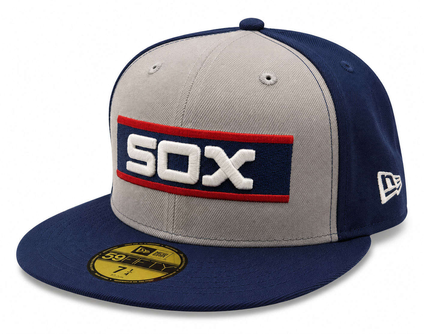 Chicago White Sox New Era 1983 Grey/Navy Bar 59FIFTY Fitted Hat