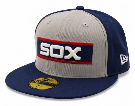 Chicago White Sox New Era 1983 Grey/Navy Bar 59FIFTY Fitted Hat