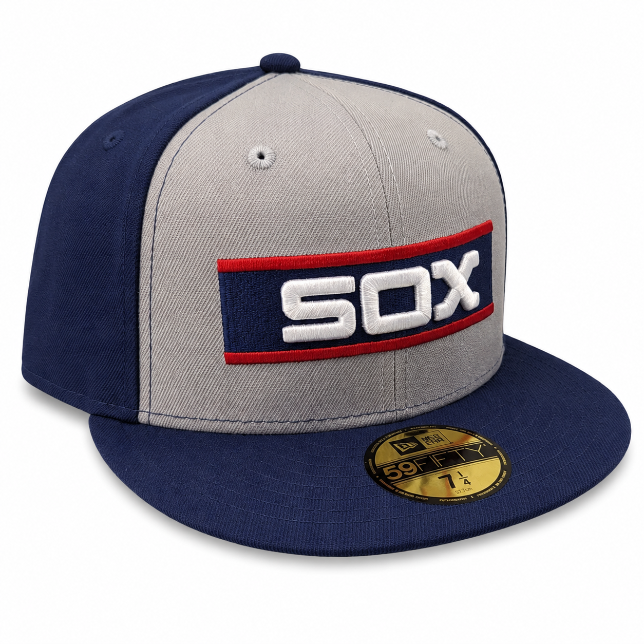 Chicago White Sox New Era 1983 Grey/Navy Bar 59FIFTY Fitted Hat