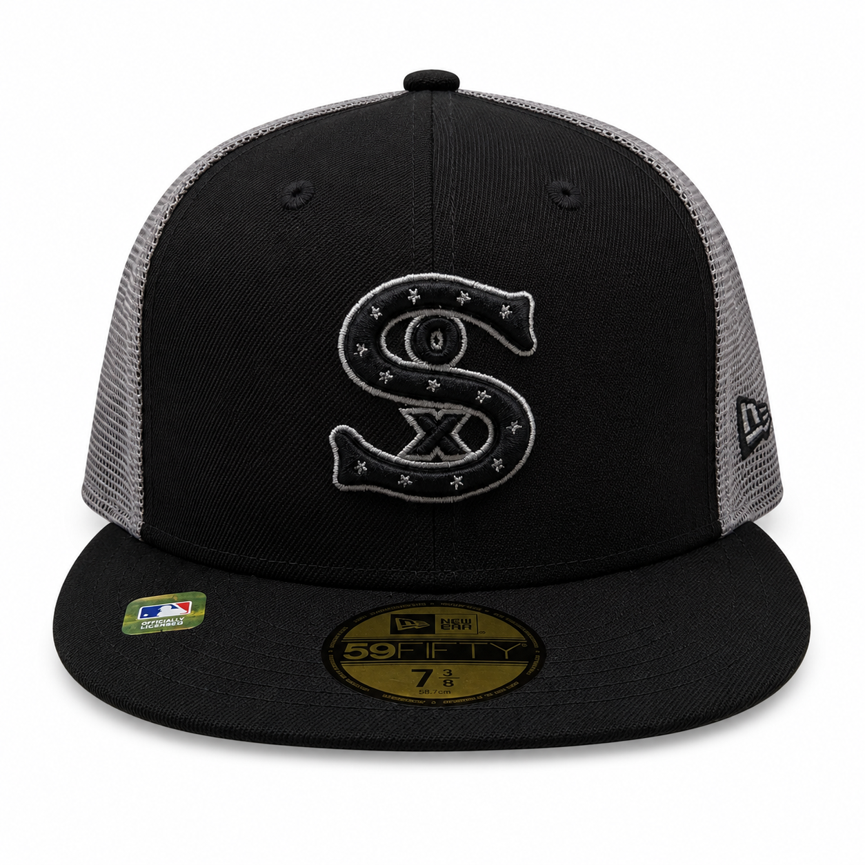 Chicago White Sox New Era Black/Gray BP Trucker 59FIFTY Fitted Hat