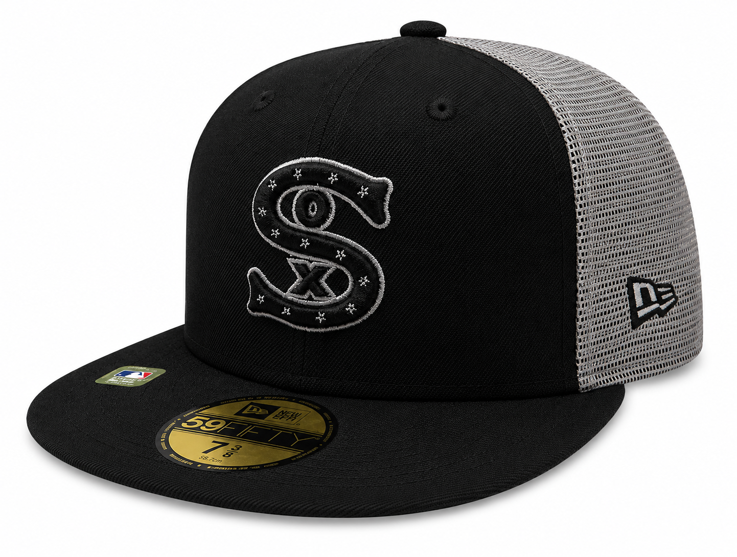 Chicago White Sox New Era Black/Gray BP Trucker 59FIFTY Fitted Hat