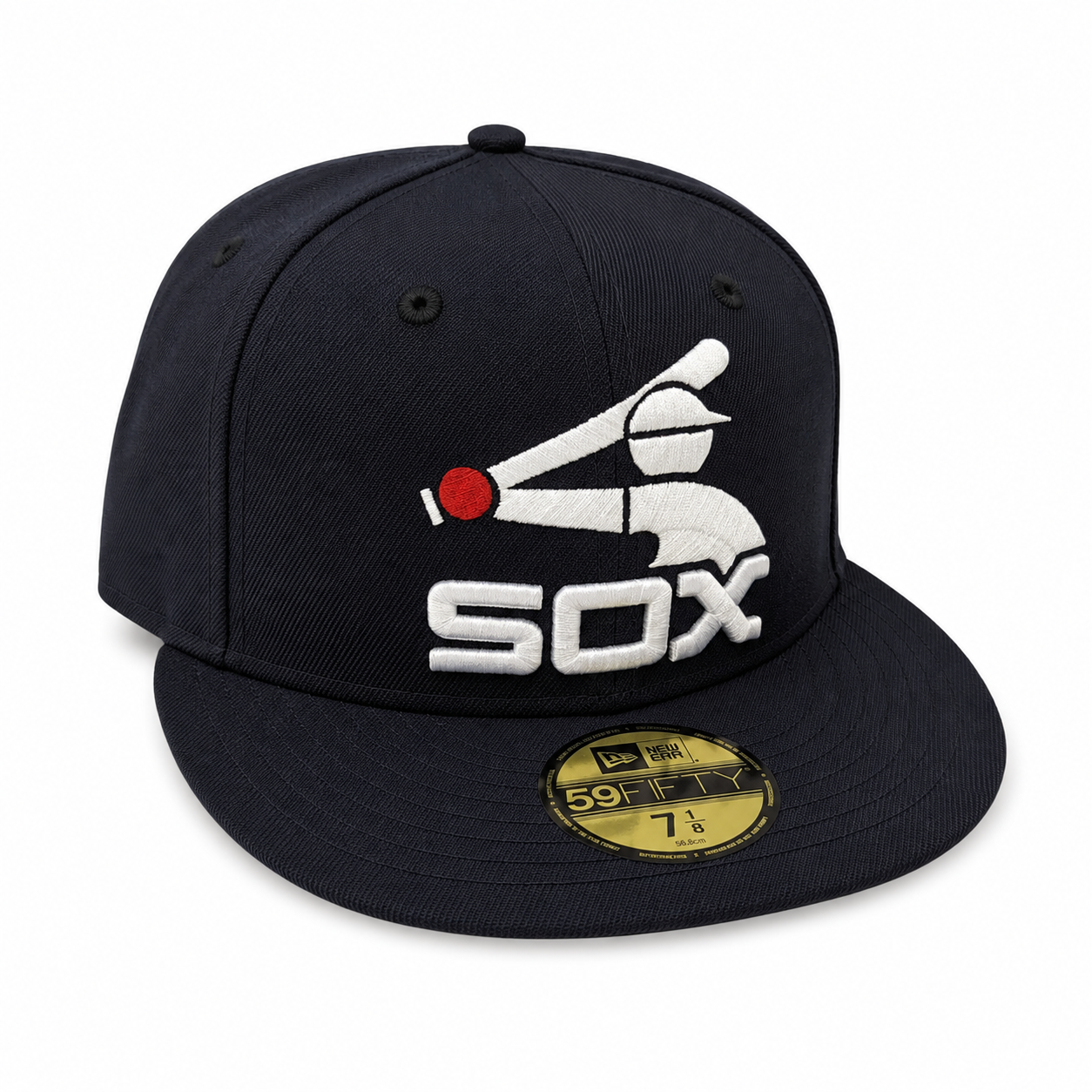 Chicago White Sox New Era Batterman Logo Navy Cooperstown Batterman 59FIFTY Fitted Hat