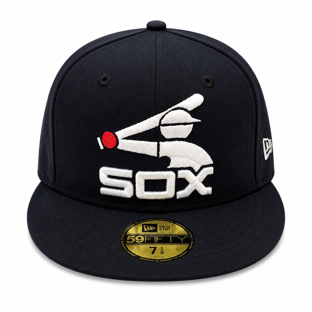 Chicago White Sox New Era Batterman Logo Navy Cooperstown Batterman 59FIFTY Fitted Hat