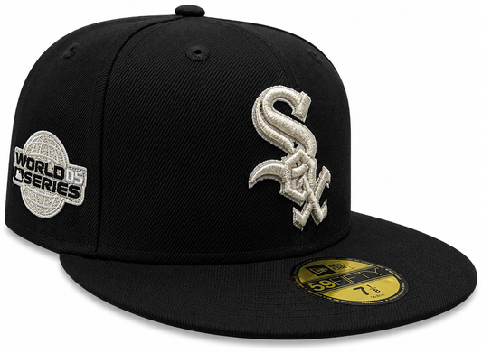 Chicago White Sox Black/Platinum New Era 2005 World Series 59FIFTY Fitted Hat
