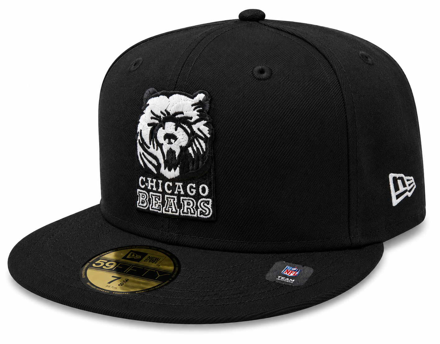Chicago Bears Black Grizzley New Era 59FIFTY Fitted Hat