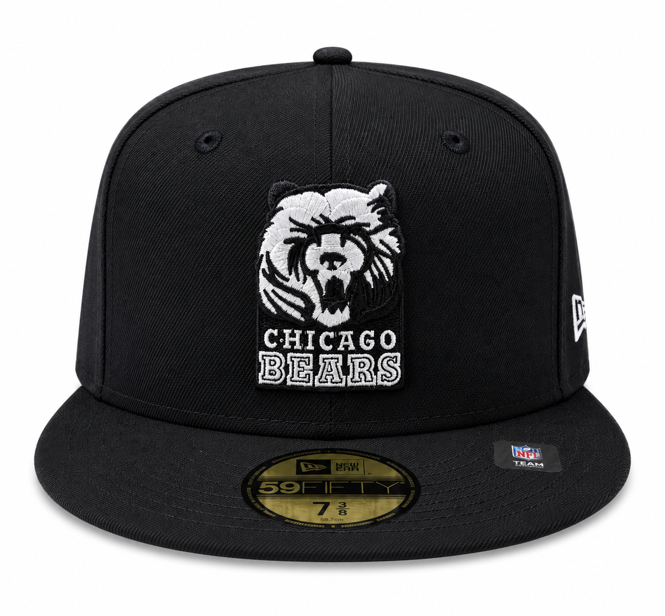 Chicago Bears Black Grizzley New Era 59FIFTY Fitted Hat