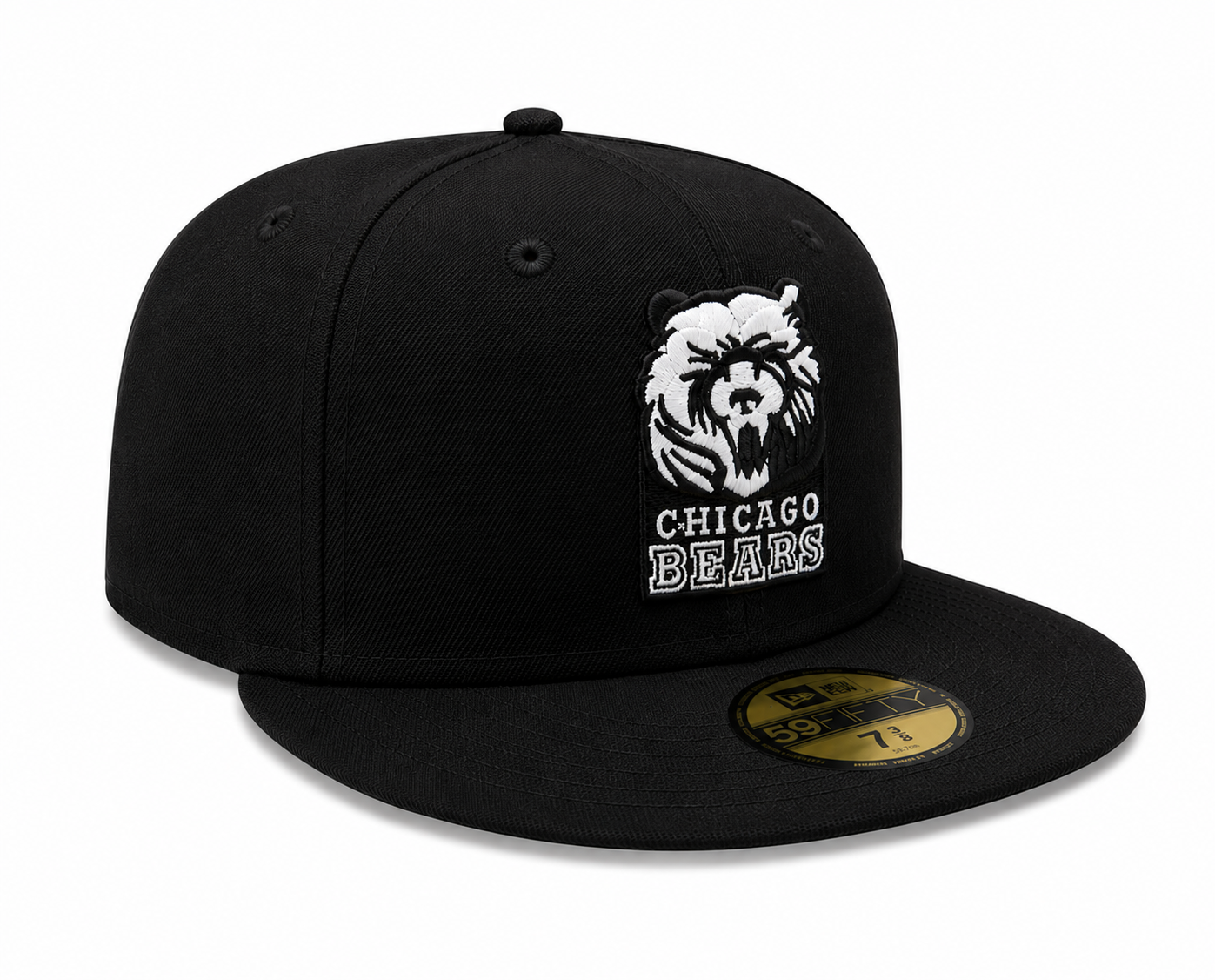 Chicago Bears Black Grizzley New Era 59FIFTY Fitted Hat