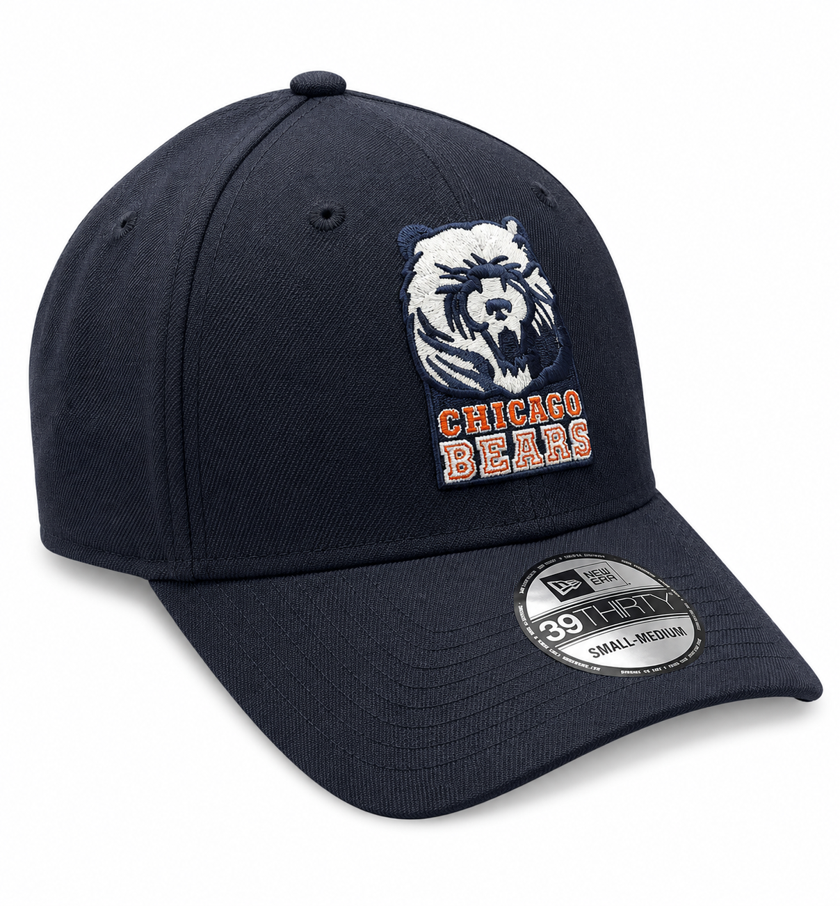 Chicago Bears New Era Gridiron Collection 1990 Classic Navy 39THIRTY Flex Hat