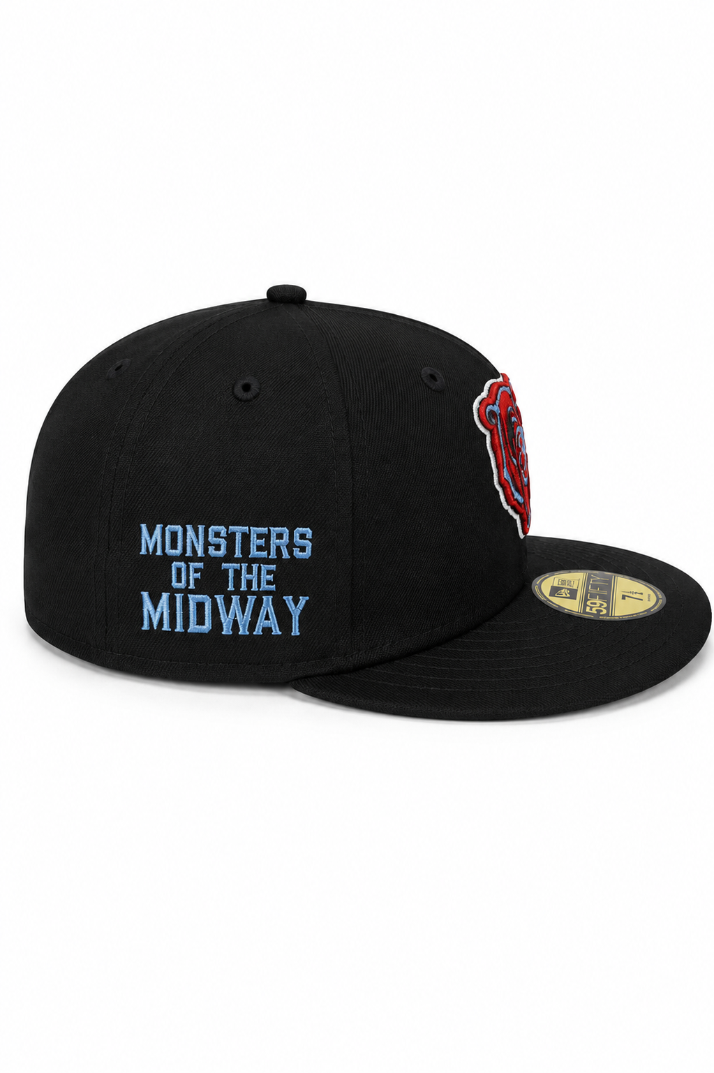 Chicago Bears Monsters of the Midway Black/Sky Blue City Vibes New Era 59FIFTY Fitted Hat