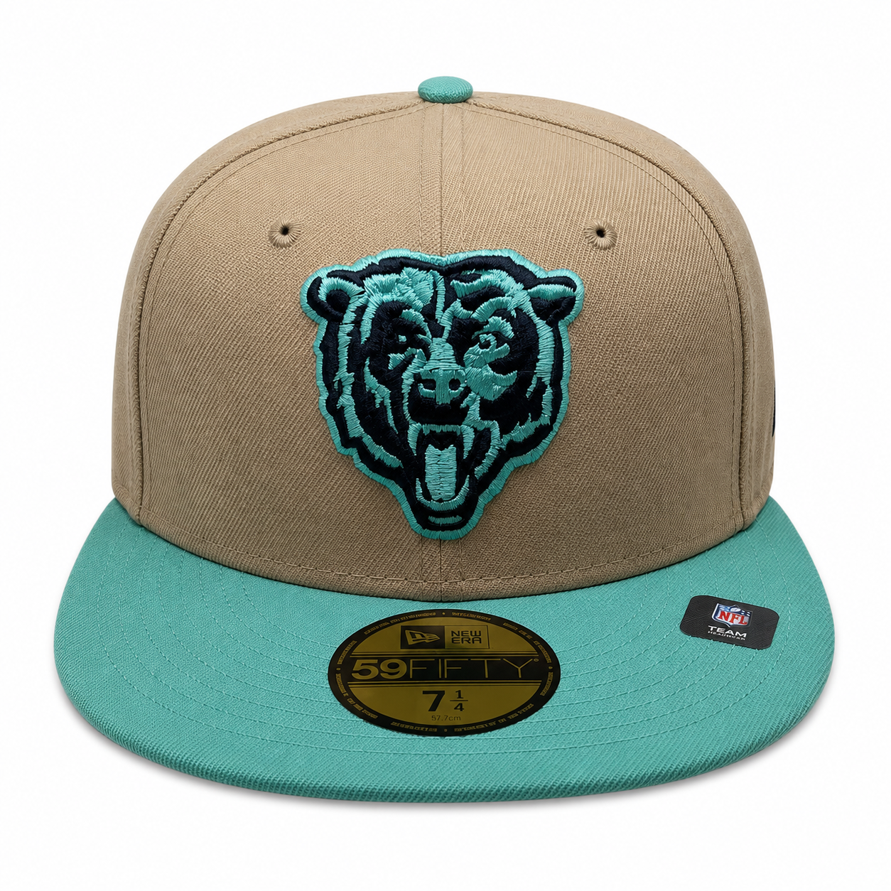 Chicago Bears New Era 2 Tone Camel/Mint Rustic Winter 59FIFTY Fitted Hat