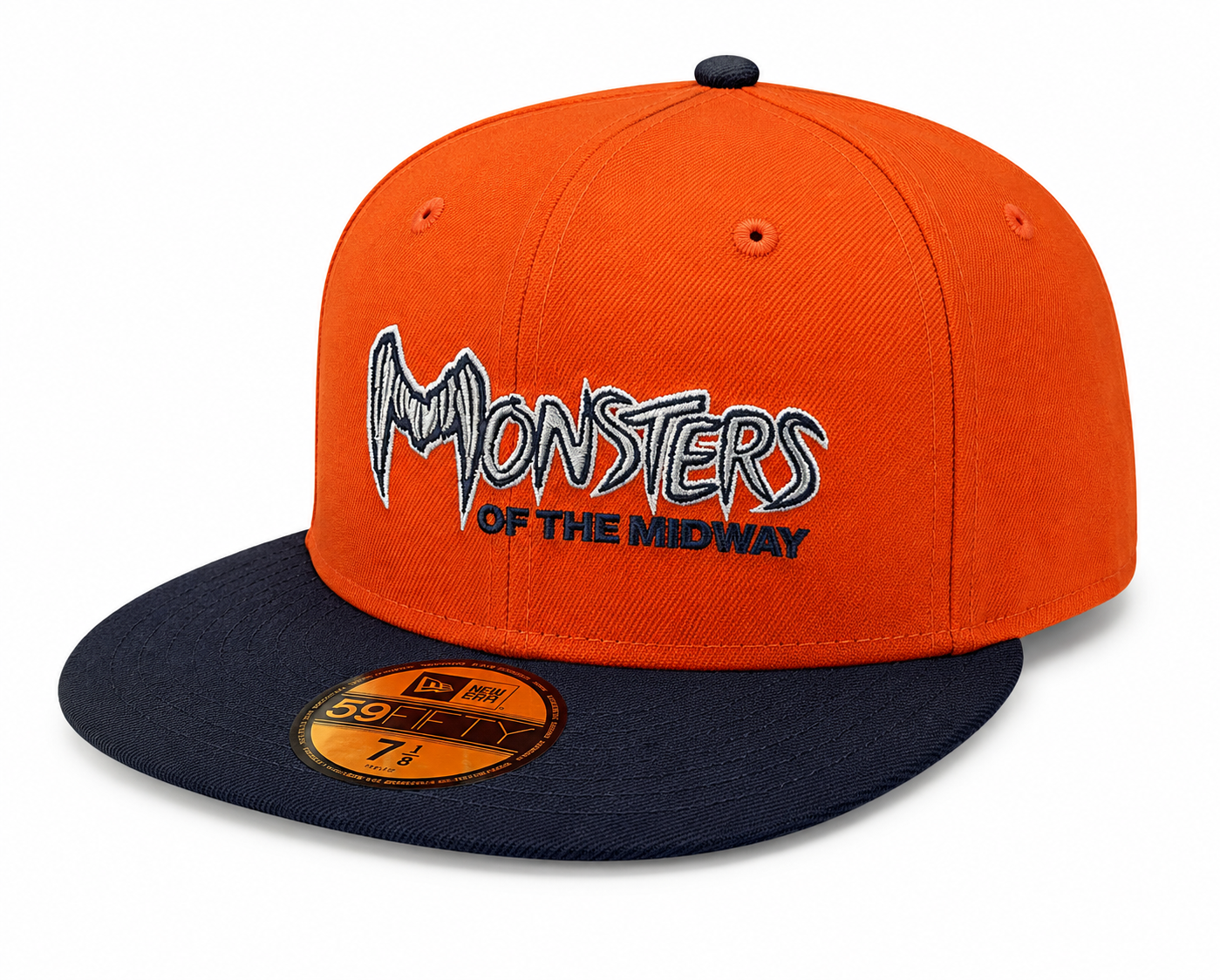 Chicago Bears New Era Gridiron Monsters 2 Tone Orange/Navy 59FIFTY Fitted Hat
