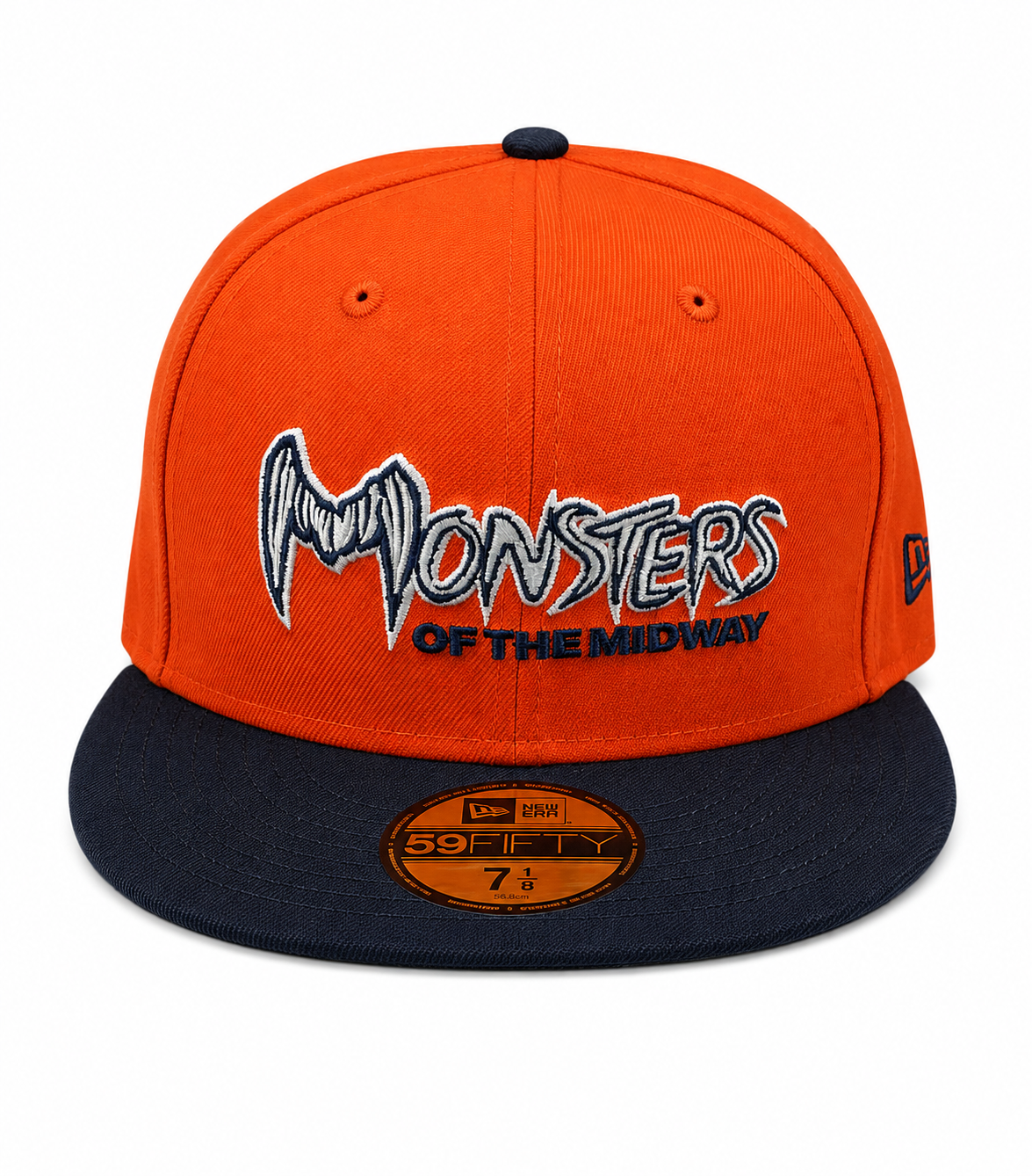 Chicago Bears New Era Gridiron Monsters 2 Tone Orange/Navy 59FIFTY Fitted Hat