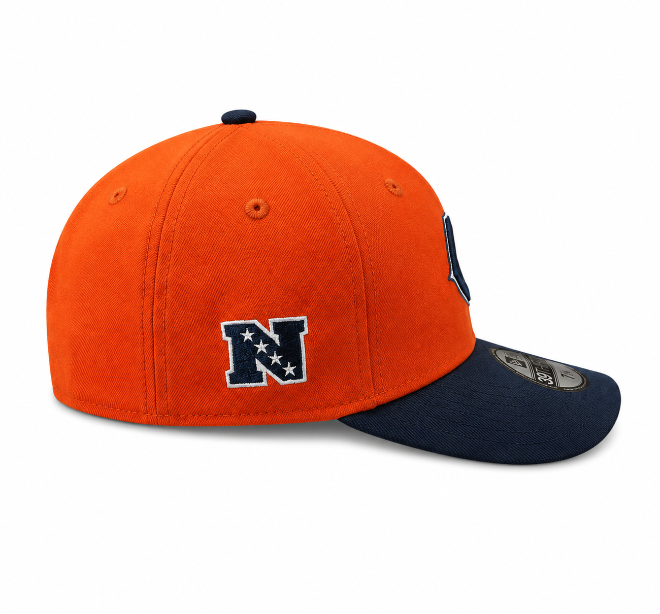 Men's Chicago Bears New Era 2 Tone Orange/Navy Alternate 39THIRTY Flex Hat