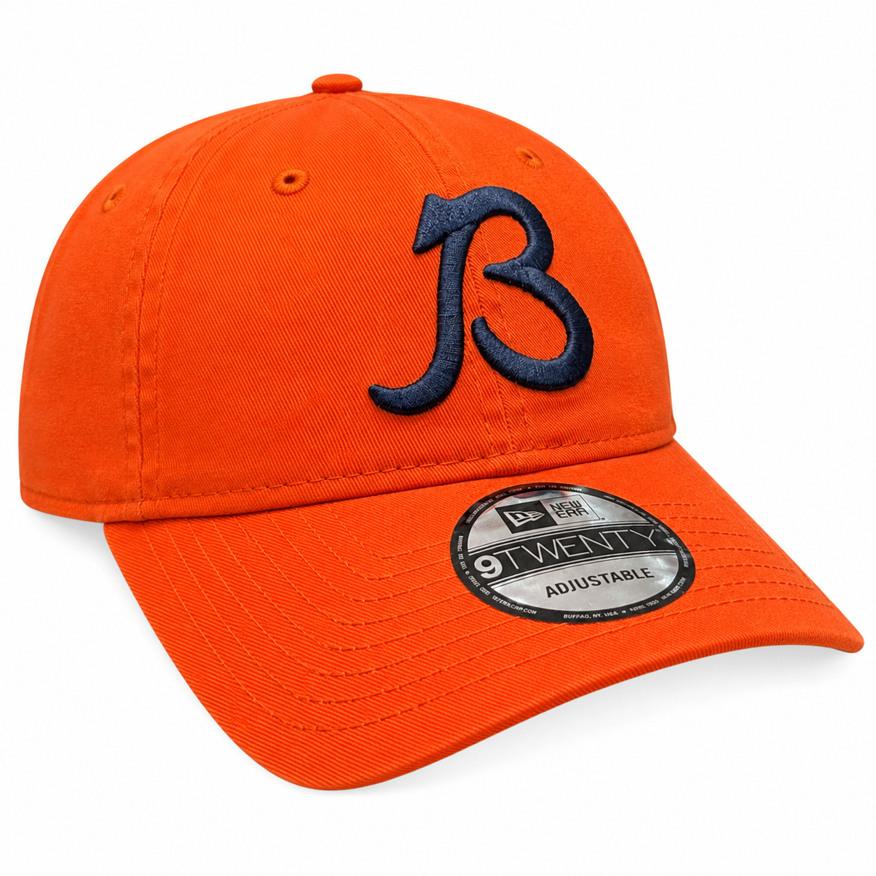 Chicago Bears New Era B Logo Orange 9TWENTY Adjustable Hat