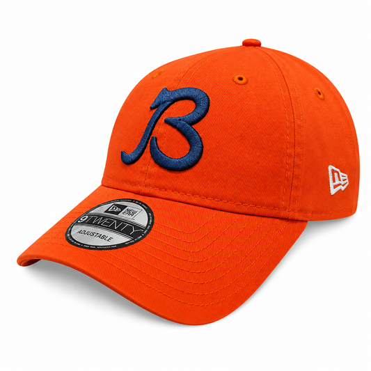 Chicago Bears New Era B Logo Orange 9TWENTY Adjustable Hat