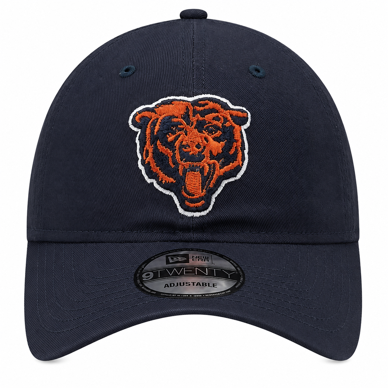 Chicago Bears New Era Primary Navy 9TWENTY Adjustable Hat