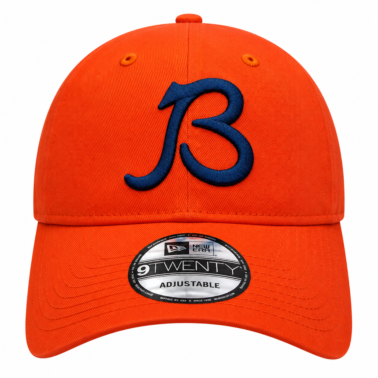 Chicago Bears New Era Orange B Gridiron 9TWENTY Adjustable Hat