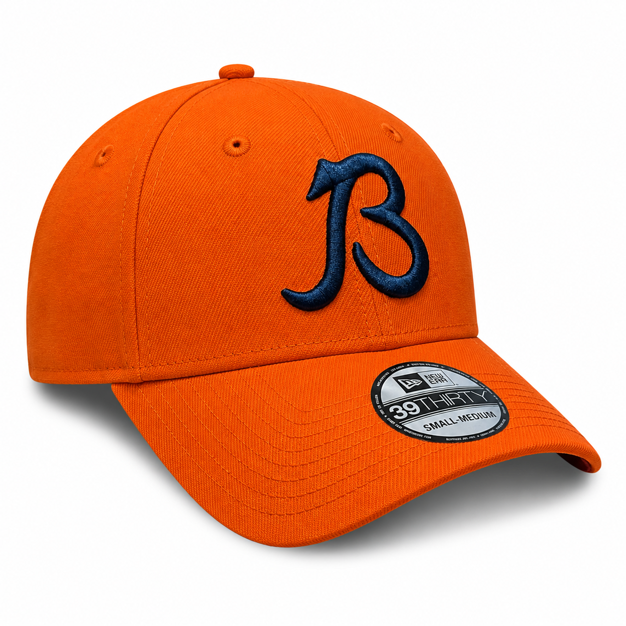 Chicago Bears New Era Orange B Gridiron 39THIRTY Flex Hat
