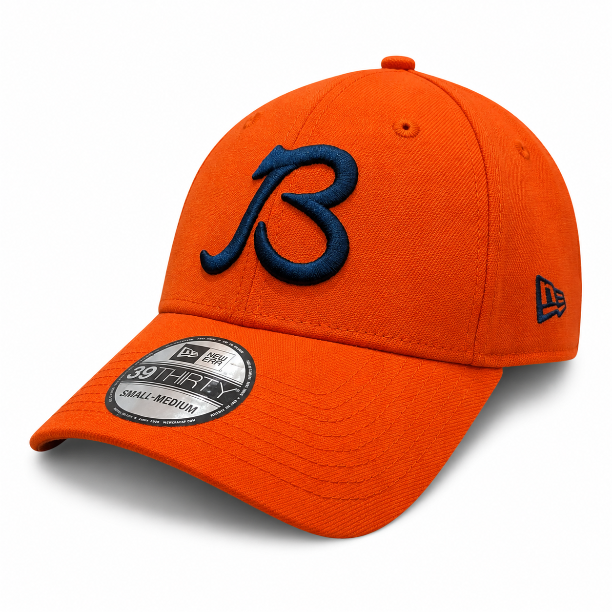 Chicago Bears New Era Orange B Gridiron 39THIRTY Flex Hat