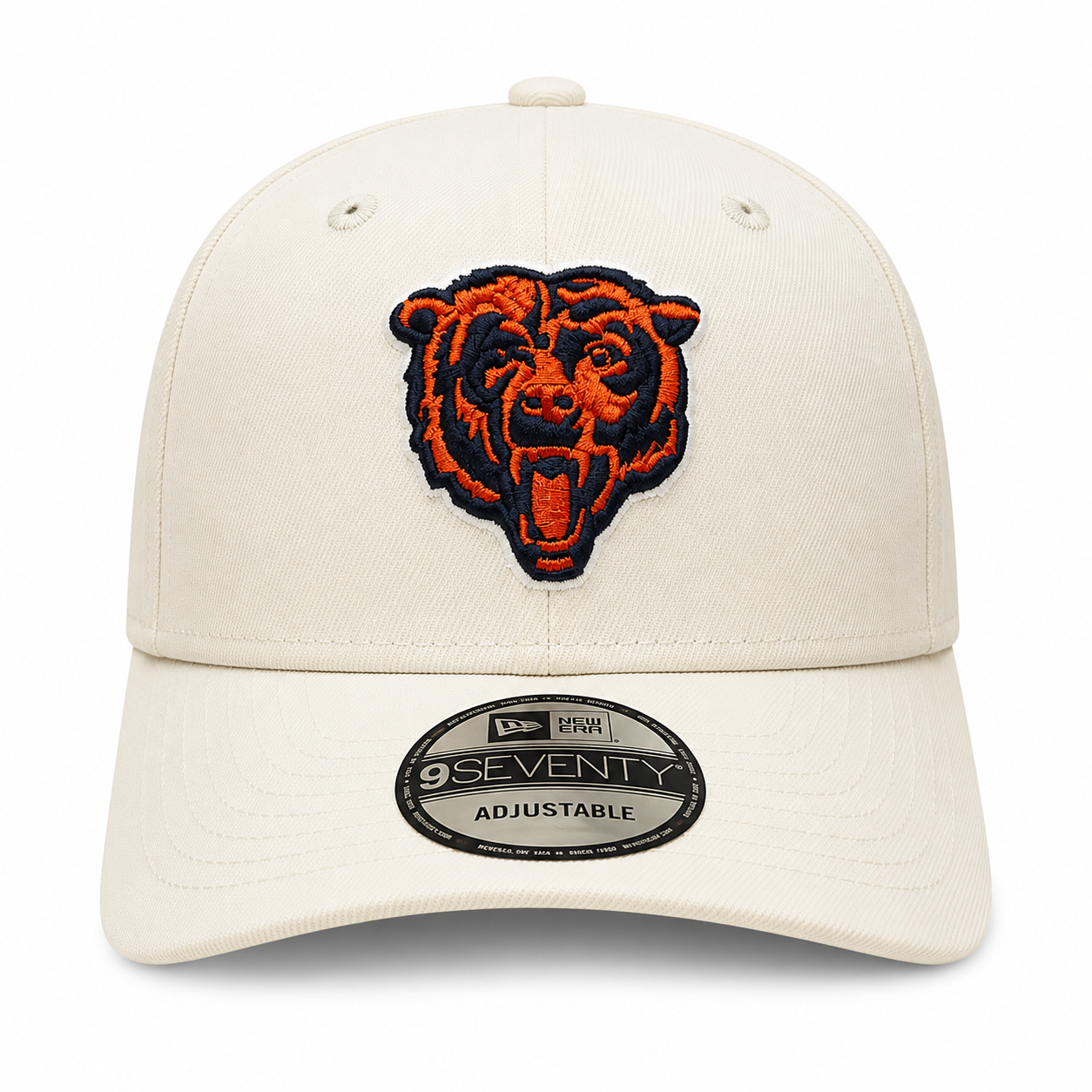 Chicago Bears New Era Cream 9SEVENTY Trucker Adjustable Hat
