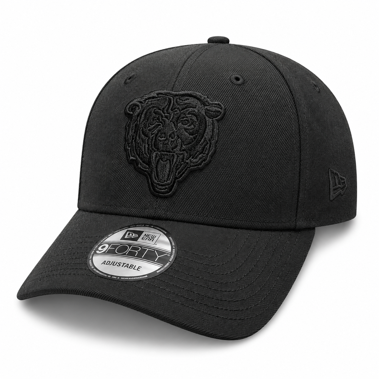 Chicago Bears New Era Tonal Black 9FORTY Adjustable Hat